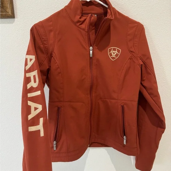 Ariat Women Softshell Jacket Orange and gold jacket from Ariat - Picture 2 of 4